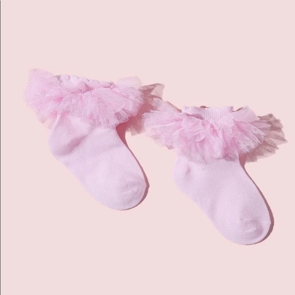 RED RUFFLE SOCKS - Picture 5 of 5